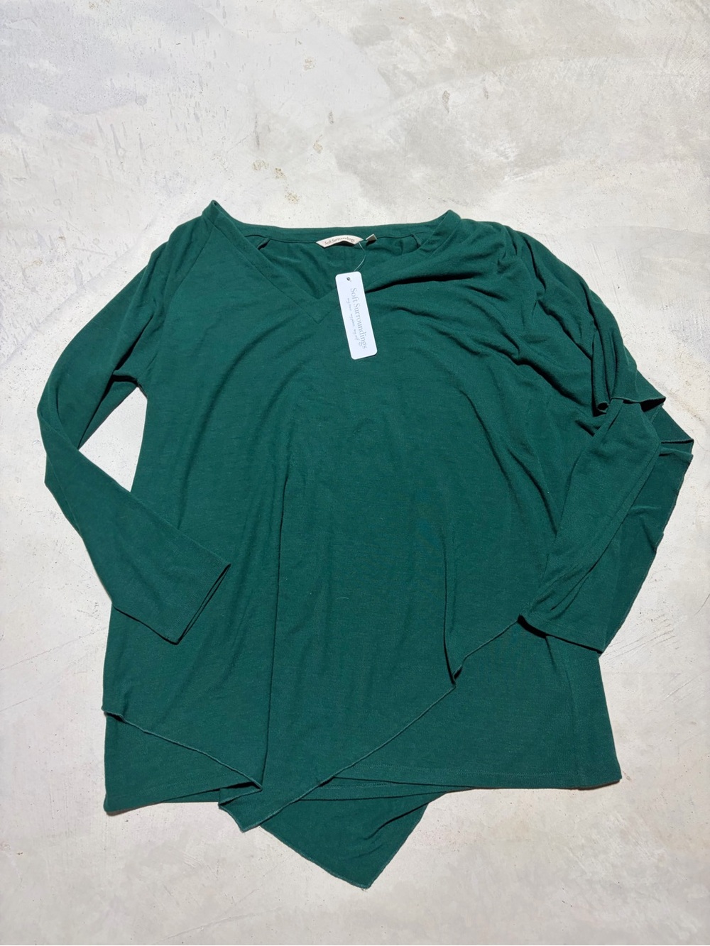 Soft surroundings NWT Womens Madeline tunic jewel green large MSRP$89